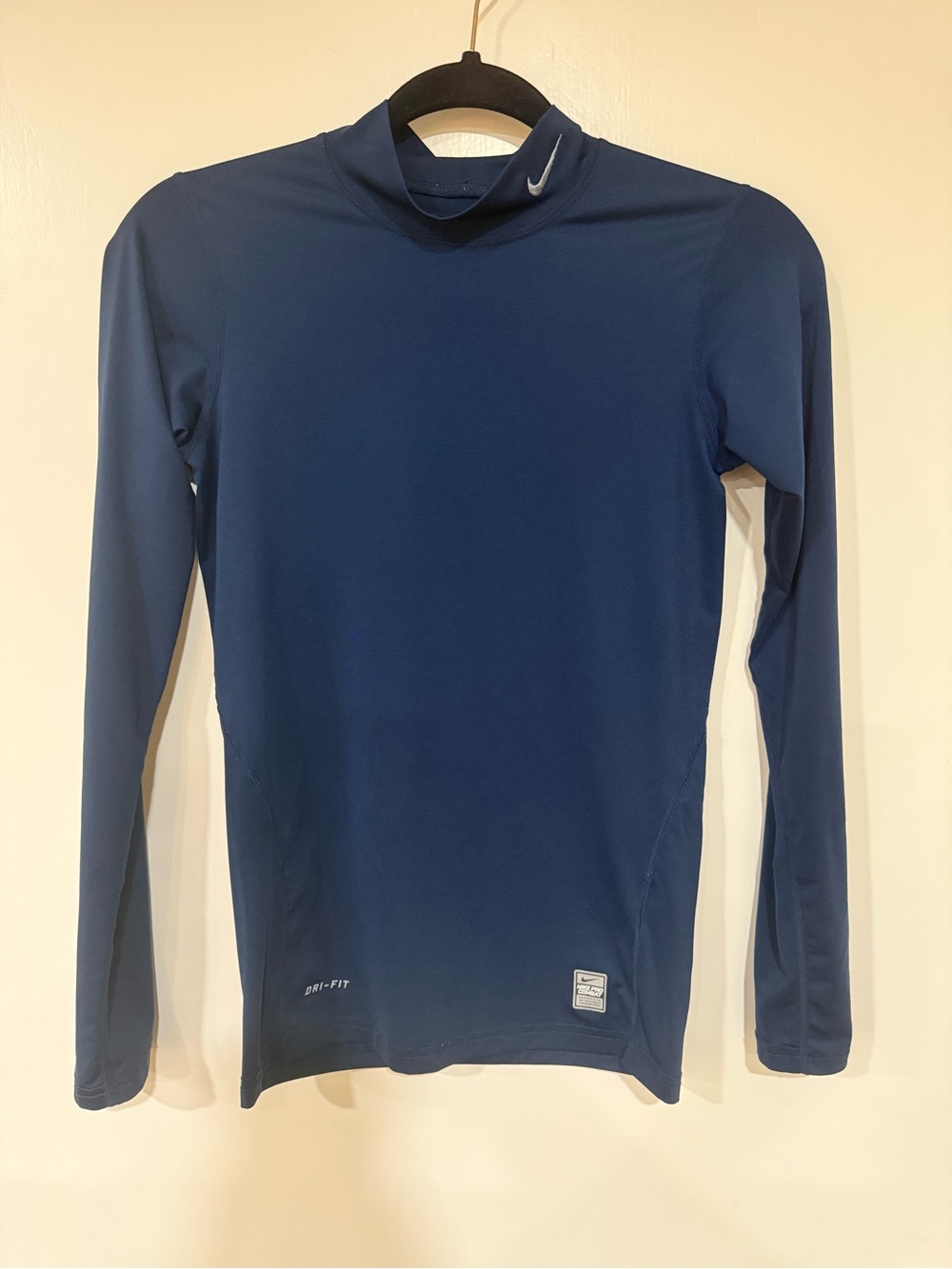 Nike Navy Dri-FIT Long Sleeve Compression Top